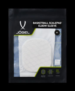 Рукав баскетбольный с защитой JOGEL SCALEPAD ELBOW SLEEVE, белый  фото 6