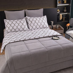 Комплект постельного белья Сатин Velouria Luxe с Одеялом VL011 Евро