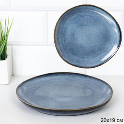 Тарелка 200 мм / 88015-8 /уп 6/24/ Глазурованное покрытие