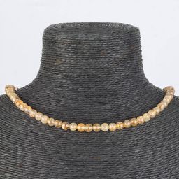 Бусы из Рутилового кварца Волосатик