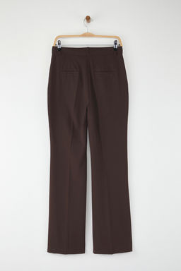 Kahverengi Limited Edition Flare Kal?p Kumas Pantolon TWOAW26PL00056 - Trendyolmilla фото 7