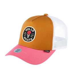 Бейсболка DJINNS арт. HFT Food Gelato (коричневый / розовый)