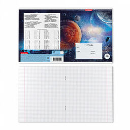 Цена за 200 шт. Тетрадь школьная ученическая ErichKrause Космос, 18 листов, линейка (в плёнке по 10 шт.)  фото 8