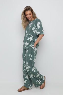 VERY NEAT _ ЕВТ 4069/зеленый мох,магнолия брюки жен