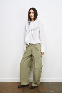 PANTAL?N CARGO ZW COLLECTION / Khaki claro