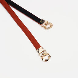 Ремень женский, ширина 1 см, пряжка металл, цвет рыжий - Simaland фото 2