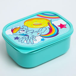 Цена за 2 шт. Ланч-бокс прямоугольный 0.5 л «Радуга Дэш», My little pony