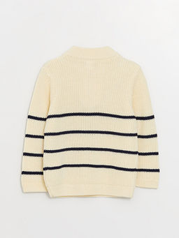 Bisiklet Yaka ?izgili Erkek Bebek Triko Kazak - Waikiki фото 2