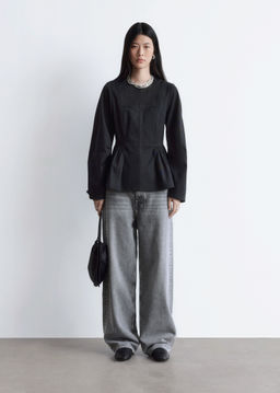Top peplum de algod?n - H&m фото 9