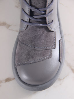 Ботинки 305.927gr.Серый замок замша+серый игуана+серый/байка