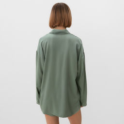 Костюм женский (рубашка, шорты) MINAKU: Casual Collection, оливковый, размер 42