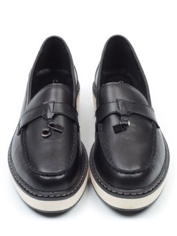 03-5061-1 BLACK Лоферы женские (натуральная кожа)