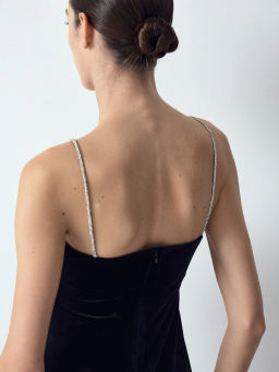 EMKA // Платье миди из бархата фото 5