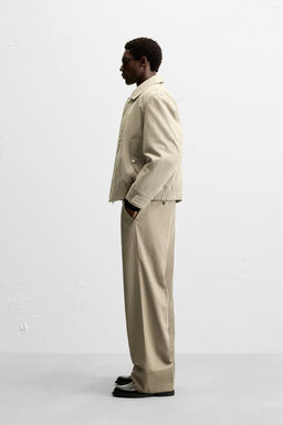 VISCOSE/COTTON WIDE FIT TROUSERS - Zara фото 4