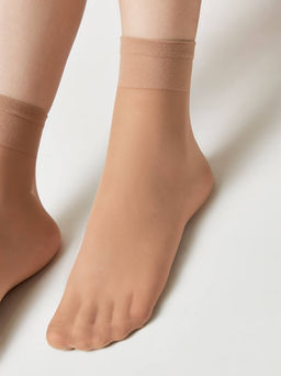 Цена за 2 пары. Носки Удлиненные CONTE TENSION SOFT 20 (1 пара) natural - Conte elegant фото 20