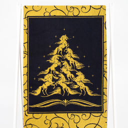 Полотенце махровое 6с102.411ж1 Лошадиная елка(т.желтый) 67х150см