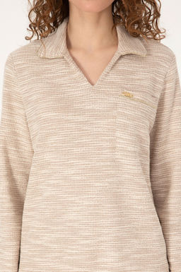 Kad_n Krem Sweatshirt - U.s. polo assn фото 6