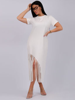 Платье Калипсо 6 молоко, трикотаж - Малина фото 5