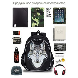 RAz-087-3 new Рюкзак школьный с картхолдером на держателе - Grizzly фото 22