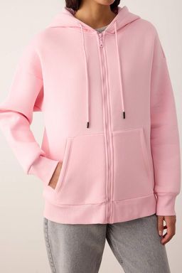 Ac?k Pembe Orme Sweatshirt TWOAW24SW00188