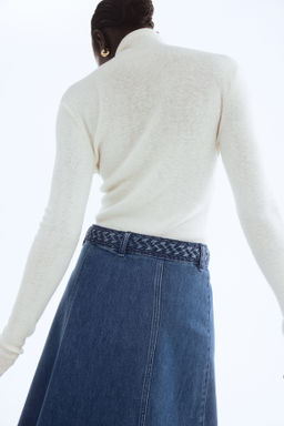 Falda denim con ribete trenzado - H&m фото 4