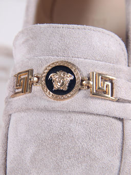 Лоферы туфли EDART 173.1453 be. каменный замша фото 12