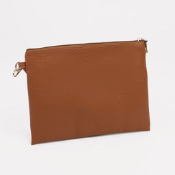 Сумка-клатч на молнии, цвет рыжий - Simaland фото 2