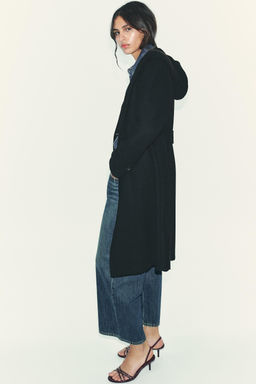 ABRIGO SOFT CAPUCHA / Negro - Zara фото 3