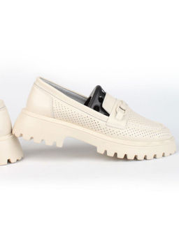 03-PDD179-2 BEIGE Лоферы женские (натуральная кожа) - Фабричный китай фото 13