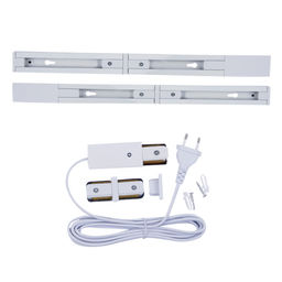 ULB-P37-12W/SPFR/K WHITE 3М SET42 Светильник-прожектор светодиодный трековый, в составе набора из 4штук, с шинопроводом 2шт*50см. Сетевой шнур 3м. Спектр для фотосинтеза. Корпус белый. ТМ Uniel