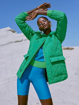 Kad?n Beli Lastikli D?z Biker ?ort Tayt