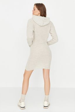 Tas Mini Triko Kapusonlu Elbise TWOAW23EL00075