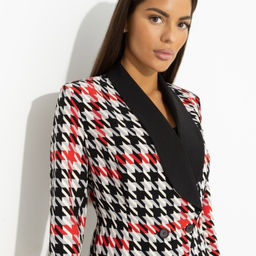 Жакет приталенный с подплечниками Невероятно прекрасна (красный мак) - Charutti фото 3