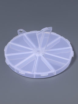 Органайзер для хранения мелочей, 10 ячеек, d=12.8×1.5 см, прозрачный