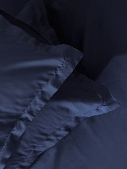 Наволочка SL Home Tencel, 50×70+3 см, синяя, тенсель, эвкалиптовое волокно 100%