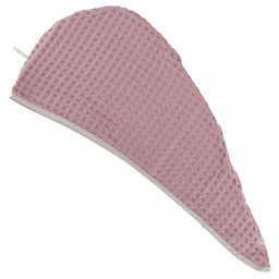 Чалма для бани и сауны "Чайная роза" 28х62см, вафельное полотно, хлопок 100%, плотность 245г/м2, на картоне, "Домашняя мода" (Россия)