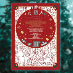 Раскраска новогодняя Арт терапия, 32 картинки, 20 ? 28, формат А4 - Буква-Ленд фото 7