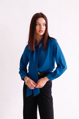 Martichelli Блуза синяя  фото 12