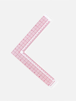 Цена за 2 шт. Линейка для кроя и шитья, премиум, 21.5×21.5 см, s=1.5 мм