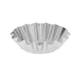 Цена за 20 шт. Форма для выпечки кекса, d=8.9 см, жесть, серебристая