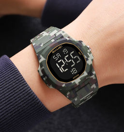 Часы наручные Skmei мужские электронные спортивные 2428green-camo