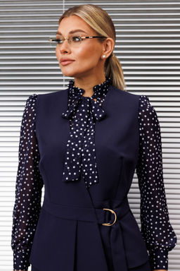 Костюм Мода Юрс 2538 синий горох