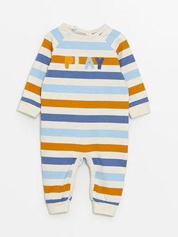Bisiklet Yaka Renk Bloklu Erkek Bebek Tulum