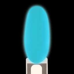 Гел лак для ногтей GLOW IN THE DARK, 3-х фазный, 8 мл, LED/UV, люминесцентный, цвет бирюзово-голубой (15) - Queen fair фото 12