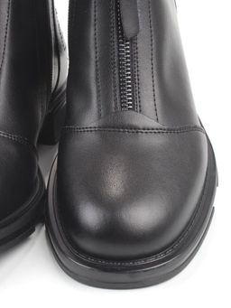 01-M43-10 BLACK Ботинки демисезонные женские (натуральная кожа)