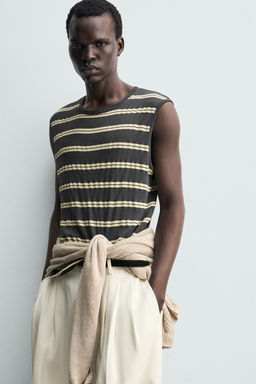 CAMISETA TANK JACQUARD RAYAS / rayas