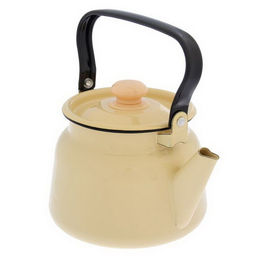 Чайник для плиты 2,3 л палевый с пластм.кнопкой, С42714.3П