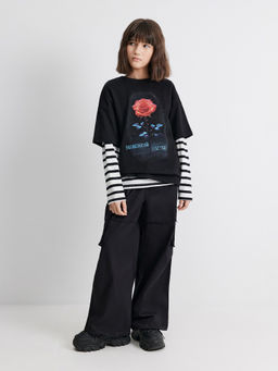 ACOOLA / Брюки детские для девочек Liza черный  фото 2