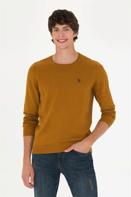 U. S. Polo Assn Мужской базовый свитер кокосового цвета - U.s. polo assn фото 8