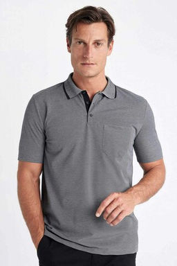 Regular Fit Basic Duz K?sa Kollu Pike Polo Tisort - Defacto фото 4